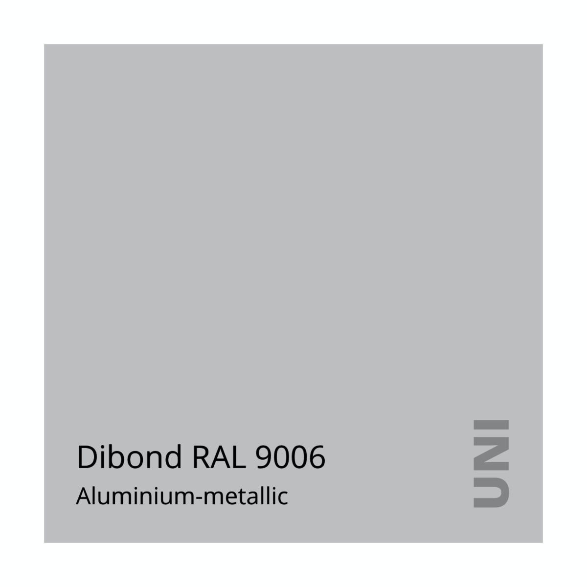 Dibond Aluminium-metallic RAL 9006 (einseitig)