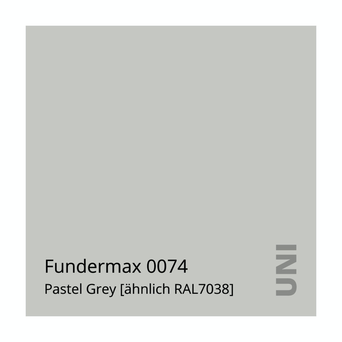 Fundermax 0074 Pastel Grey [ähnlich RAL7038]