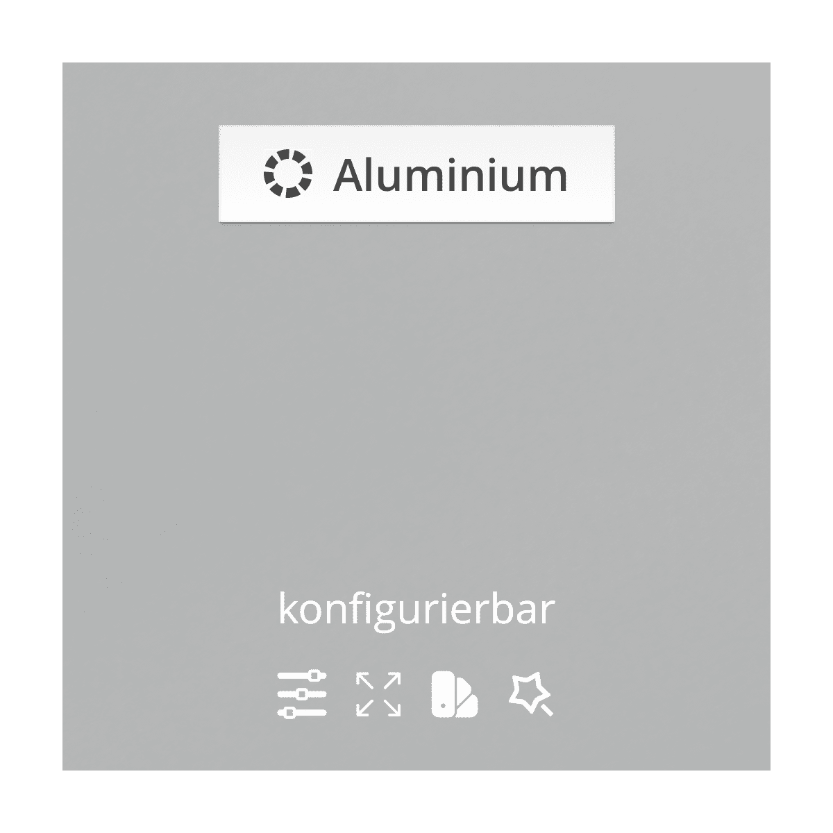 Aluminium Blechzuschnitt "Rund" auf Maß RAL 7016 Anthrazit 